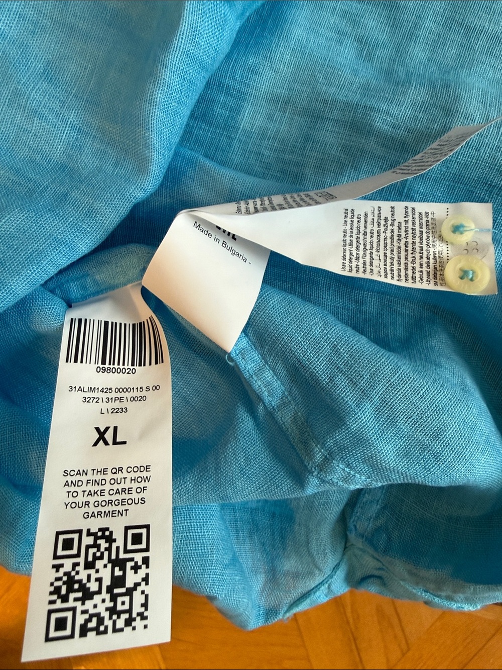 NEW Auth 120% LINO men’s SHIRT regular fit sz XL= L US/50 Eu - Picture 9 of 12